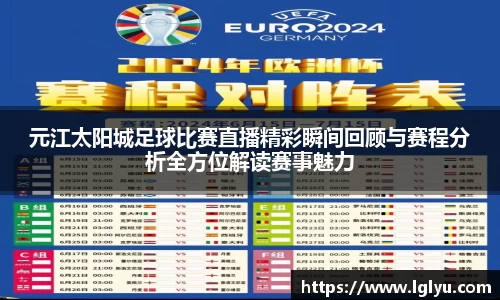 元江太阳城足球比赛直播精彩瞬间回顾与赛程分析全方位解读赛事魅力